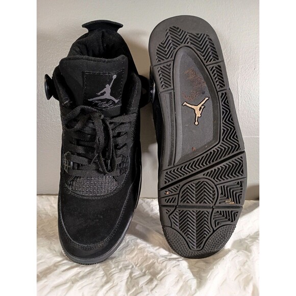 Nike Air Jordan 4 Black Cat Triple Black Mens Sneakers Shoes C1110-010 Size 11 main image 6
